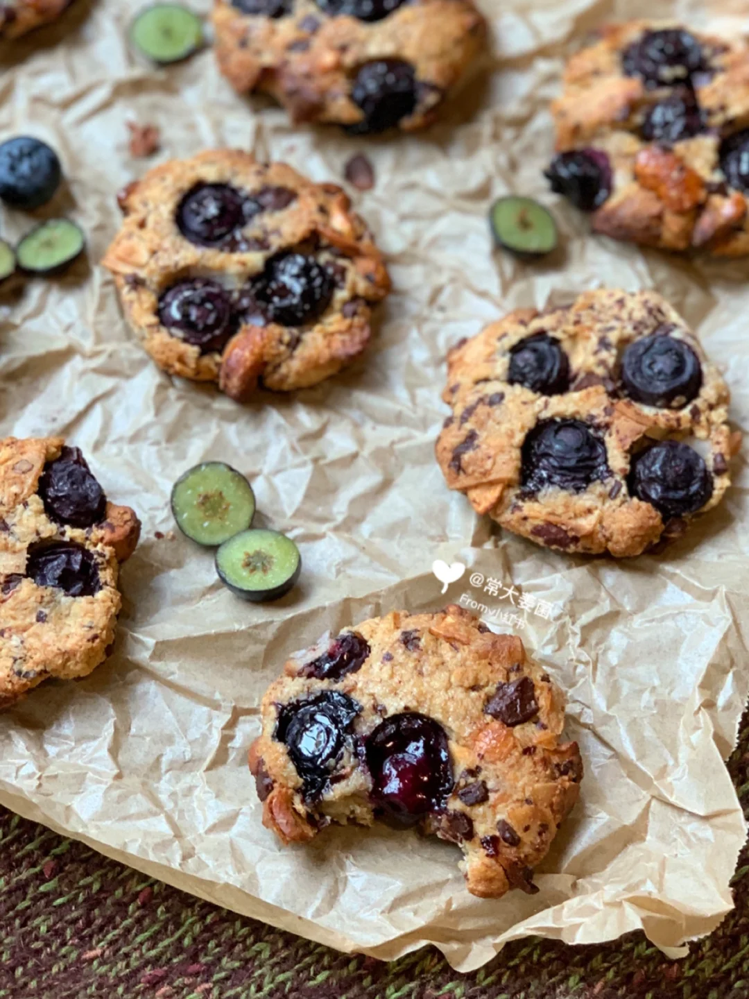 0面0油|燕麦腰果蓝莓饼干🍪香飞天！！