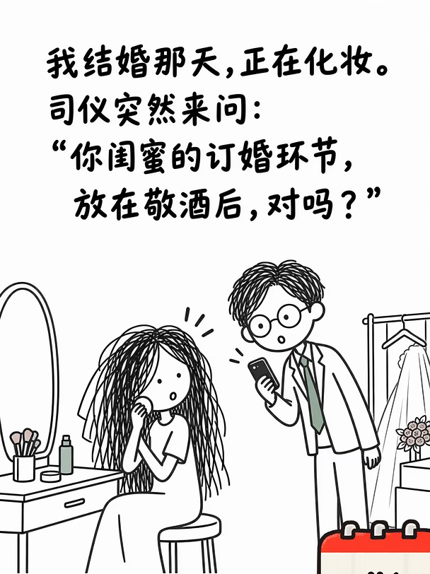 闺蜜要在我的婚礼上订婚