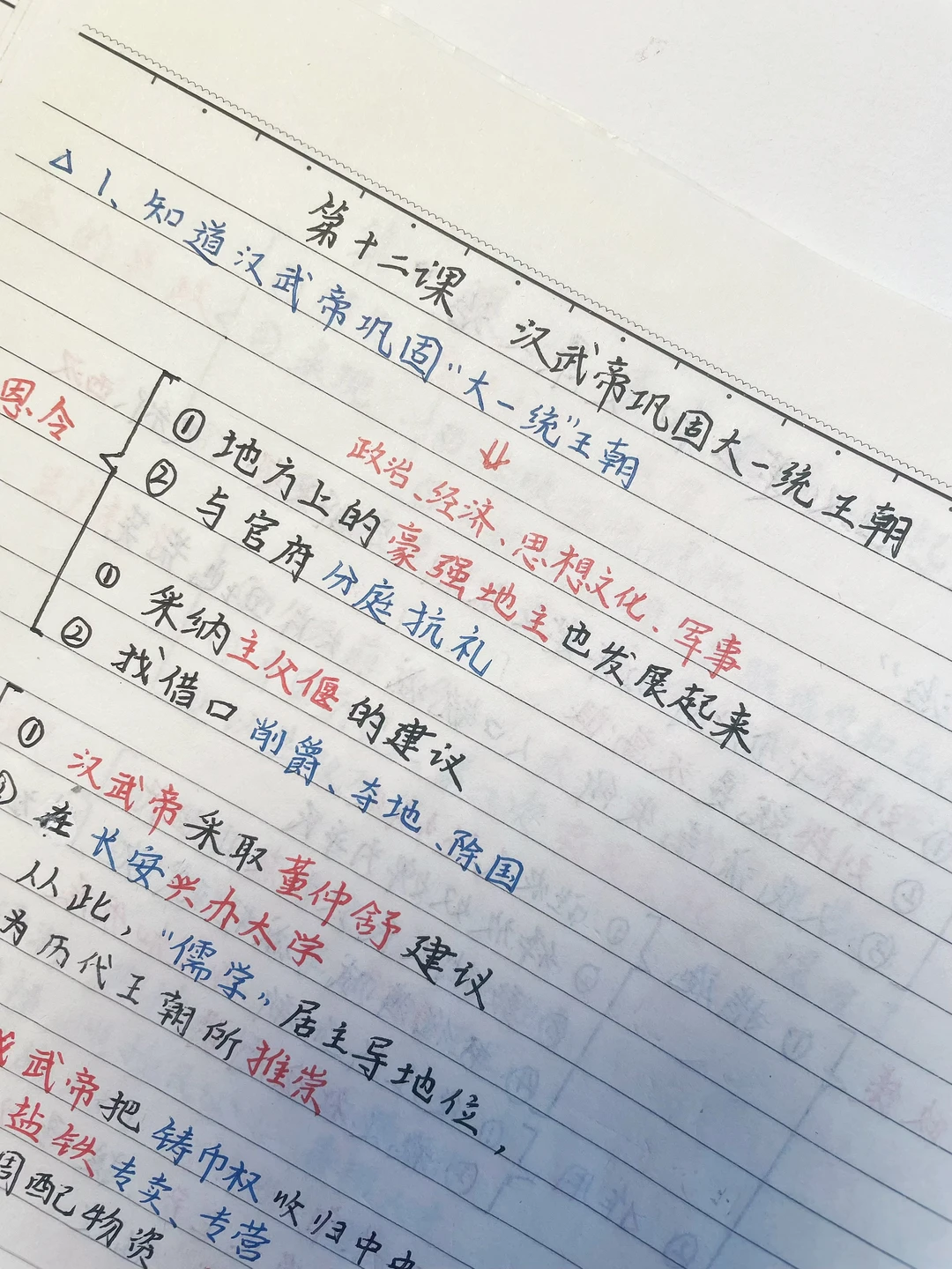 快速掌握️‼️七上历史，重点笔记（第12课）✅