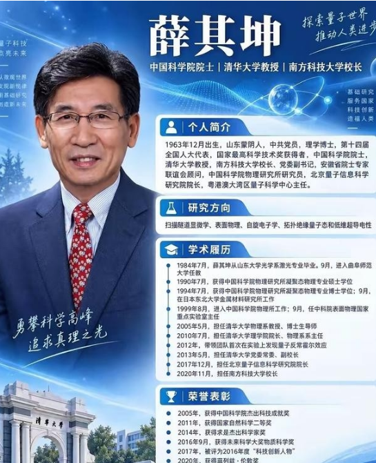 北京时间10月6日下午5点45分，2026年诺贝尔物理学奖正式揭晓，这一通跨越山海的颁奖电话，牵动了无数国人的心。相较于往年的泛泛讨论，今年国内舆论的焦点高度统一，几乎所有人的目光都聚焦在一位中国顶尖科学家身上——南方科技大学校长、中科院院士薛其坤，以及他团队耗时多年攻克的量子反常霍尔效应世界级科研