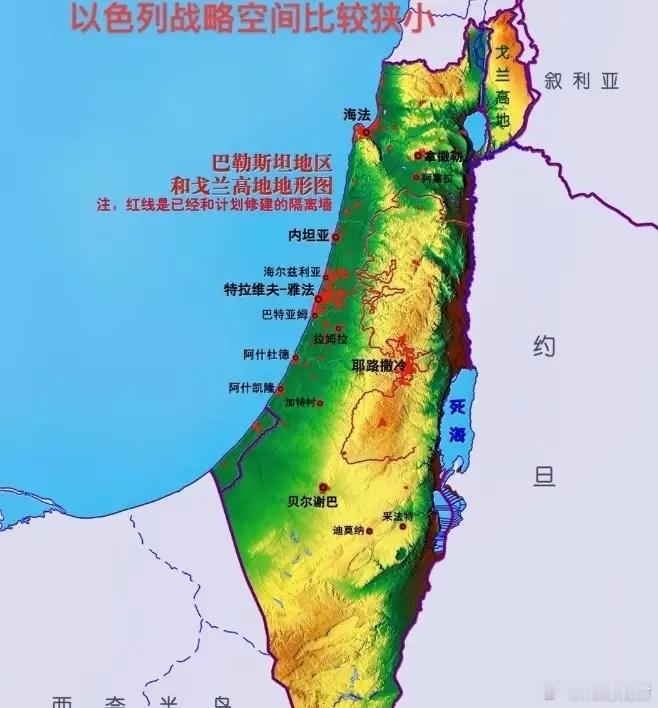 以色列这个国家，很有钱，科技也很发达，在中东是数一数二的强国，但它有一个从娘胎里带出来的、用多少钱和技术都很难彻底弥补的硬伤，那就是它的国土面积实在太小了。
很多人观察以色列，第一眼看到的是先进战机、人工智能、网络技术、情报体系，容易认为只要科技足够强，一个国家就可以摆脱地理限制 ​