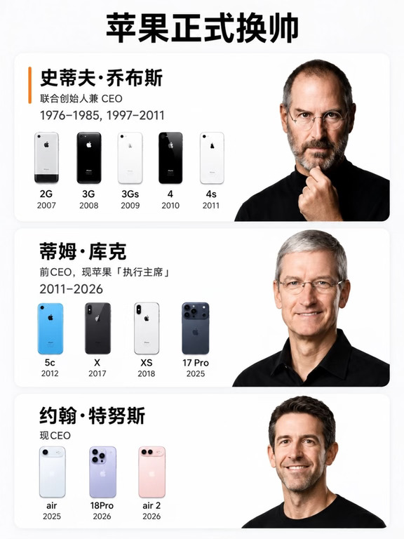 苹果正式换帅！！！