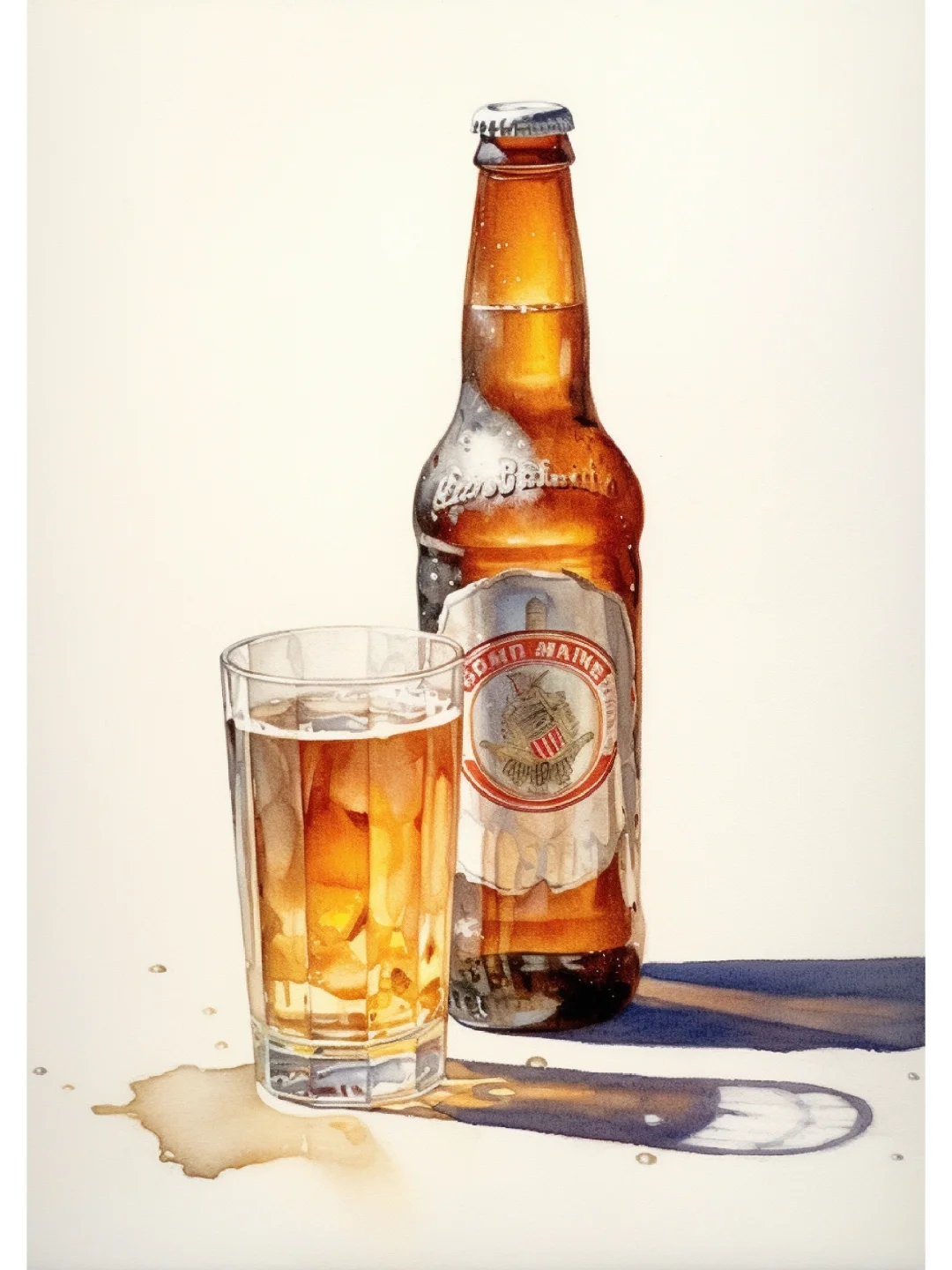 AI水彩：啤酒🍺