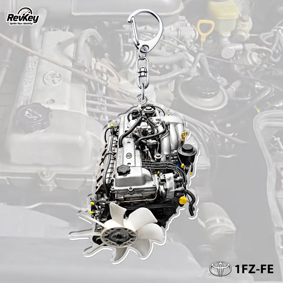 陆巡1FZ-FE丰田发动机钥匙扣，车主小众挂件