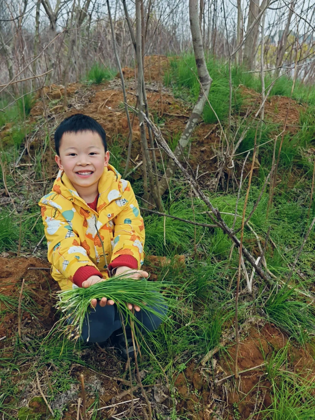 南昌遛娃🌿摘野葱太有趣了！