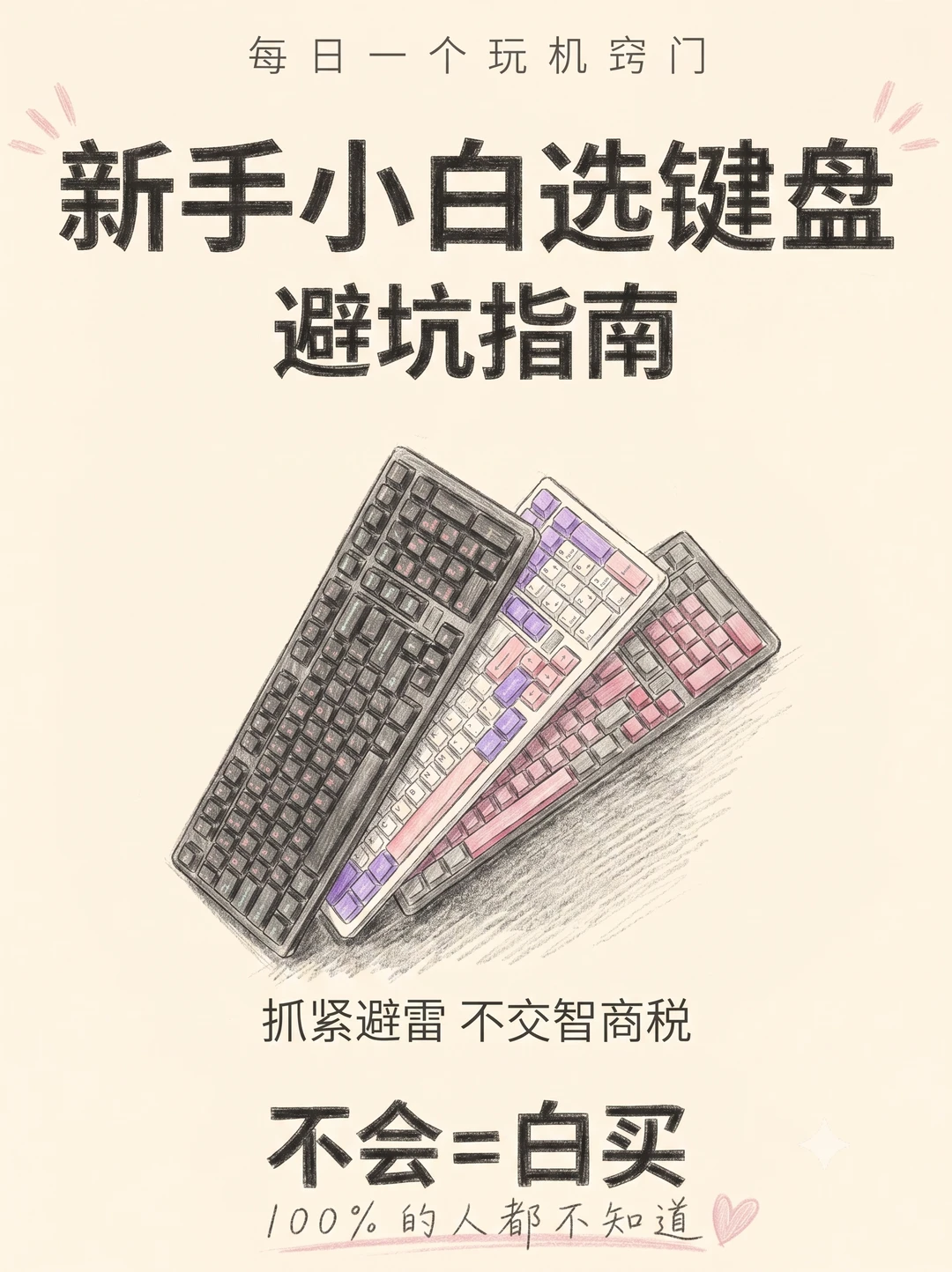 新手选键盘保姆级攻略！小白闭眼入
