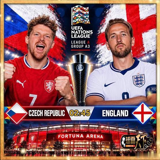 02:45 欧国联｜英格兰 VS 捷克

英格兰最近势头很猛，上一轮直接7‑0大胜克罗地亚，进攻端打得很流畅，凯恩状态火热，门前把握机会能力很强。不过隐患也明显，本期集训伤了不少人，赖斯、帕尔默、斯科特等人都没法上场，中后场深度下降，有可能会适度轮换，不能完全掉以轻心。

捷克这边就比较艰难，小 ​