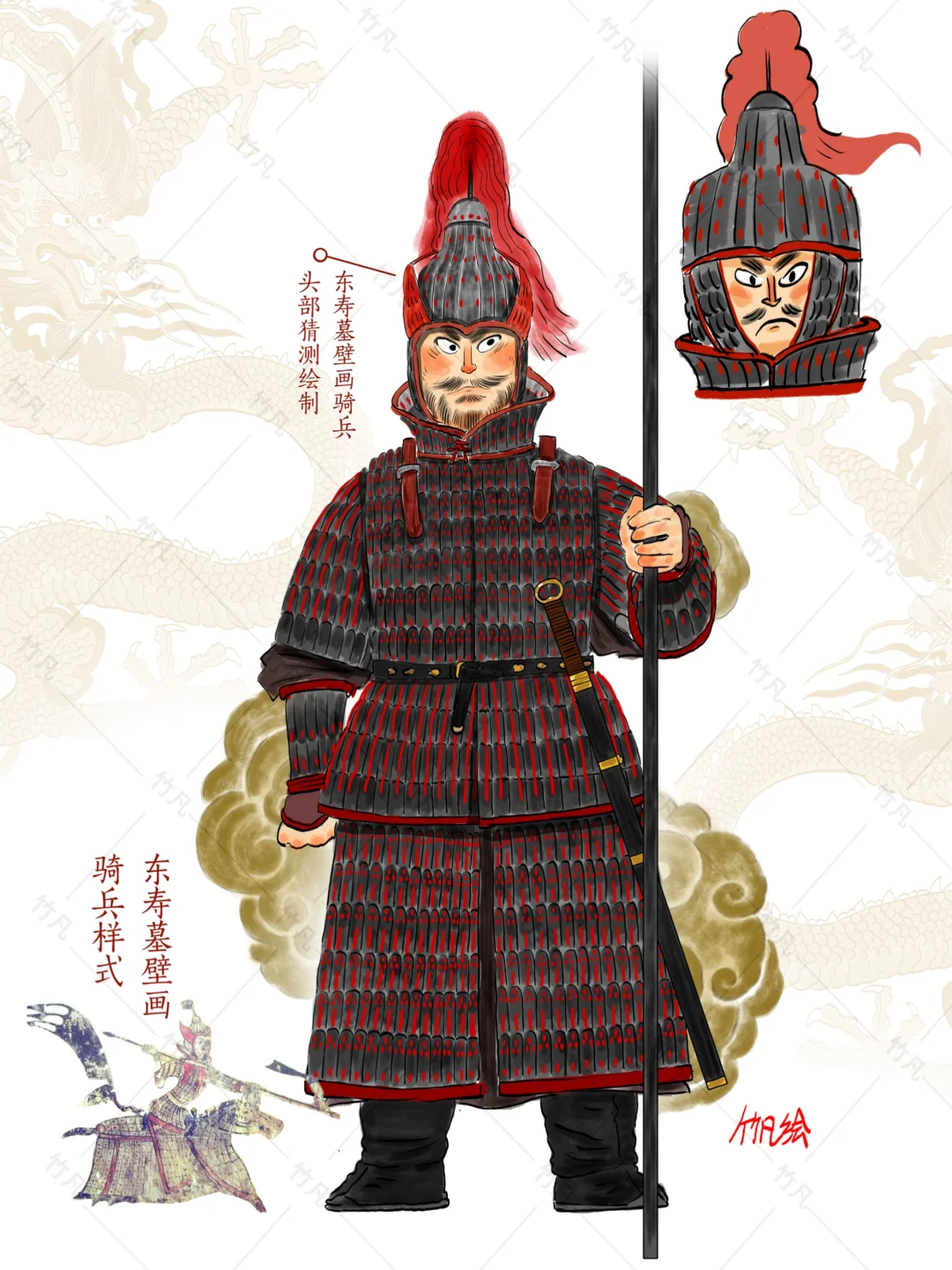 高句丽墓壁画骑兵甲胄样式猜想