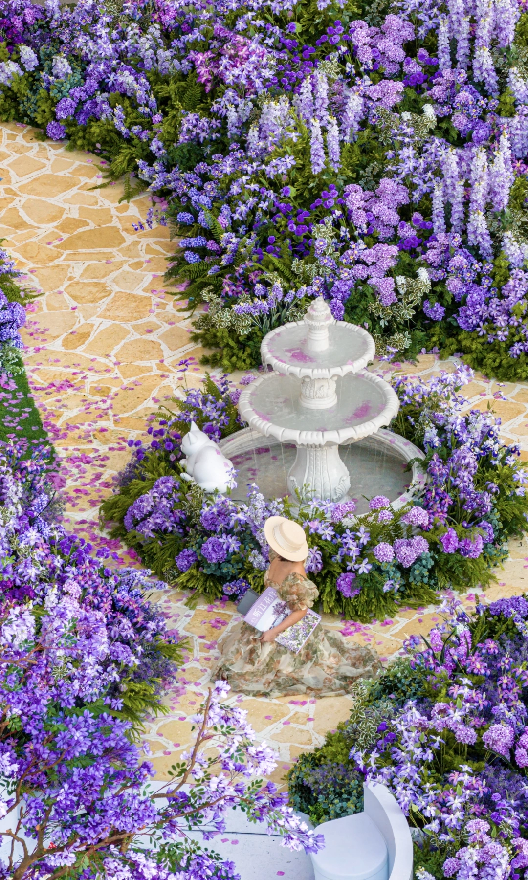 没去欧洲，在温州❗️被一大片的紫色花海包围～