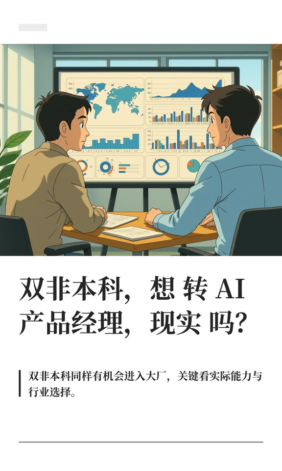 双非本科，想转AI 产品经理，现实吗？