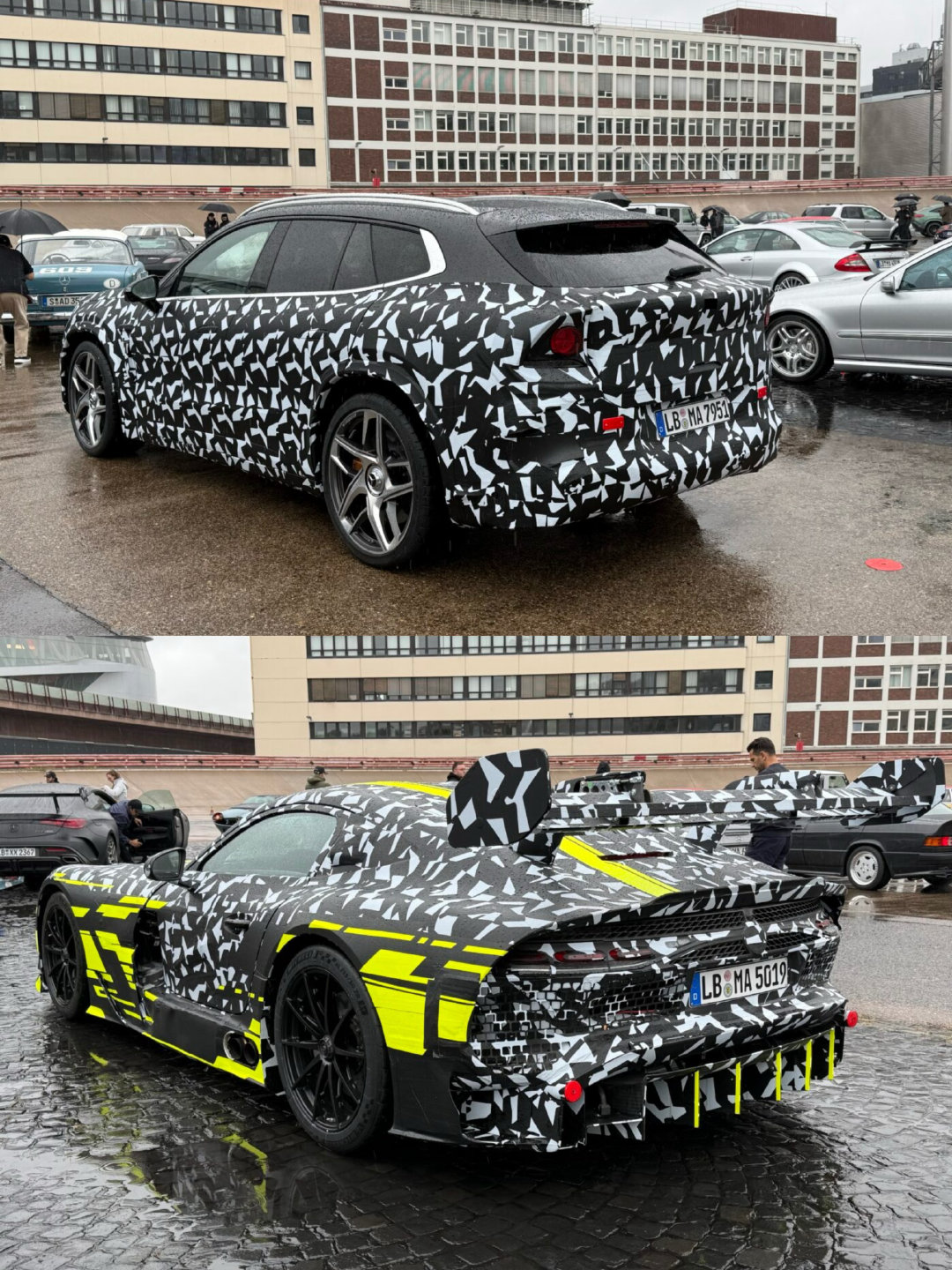 奔驰140周年庆典活动现场的AMG GT SUV和AMG GT Black Series
 
AMG GT SUV将于当地时间今天18时（北京时间18日0时）正式亮相
（图源：MBPassion）
#奔驰[超话]##奔驰amggtbs##奔驰amggtsuv# ​