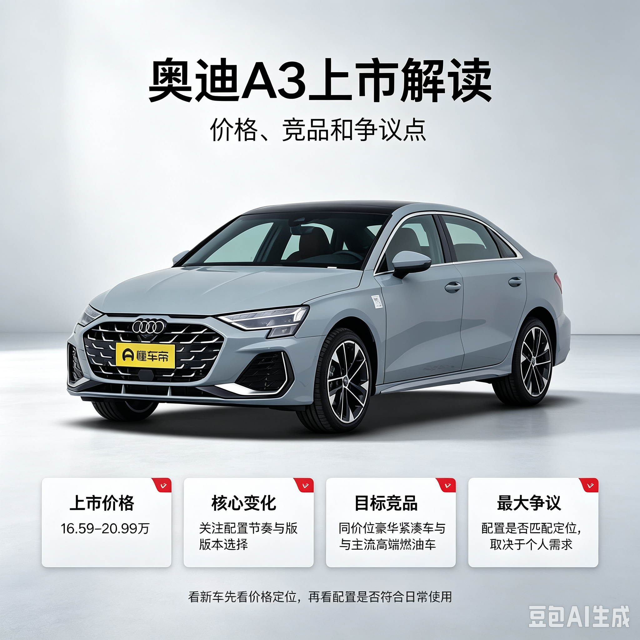 奥迪A3新车定位分析