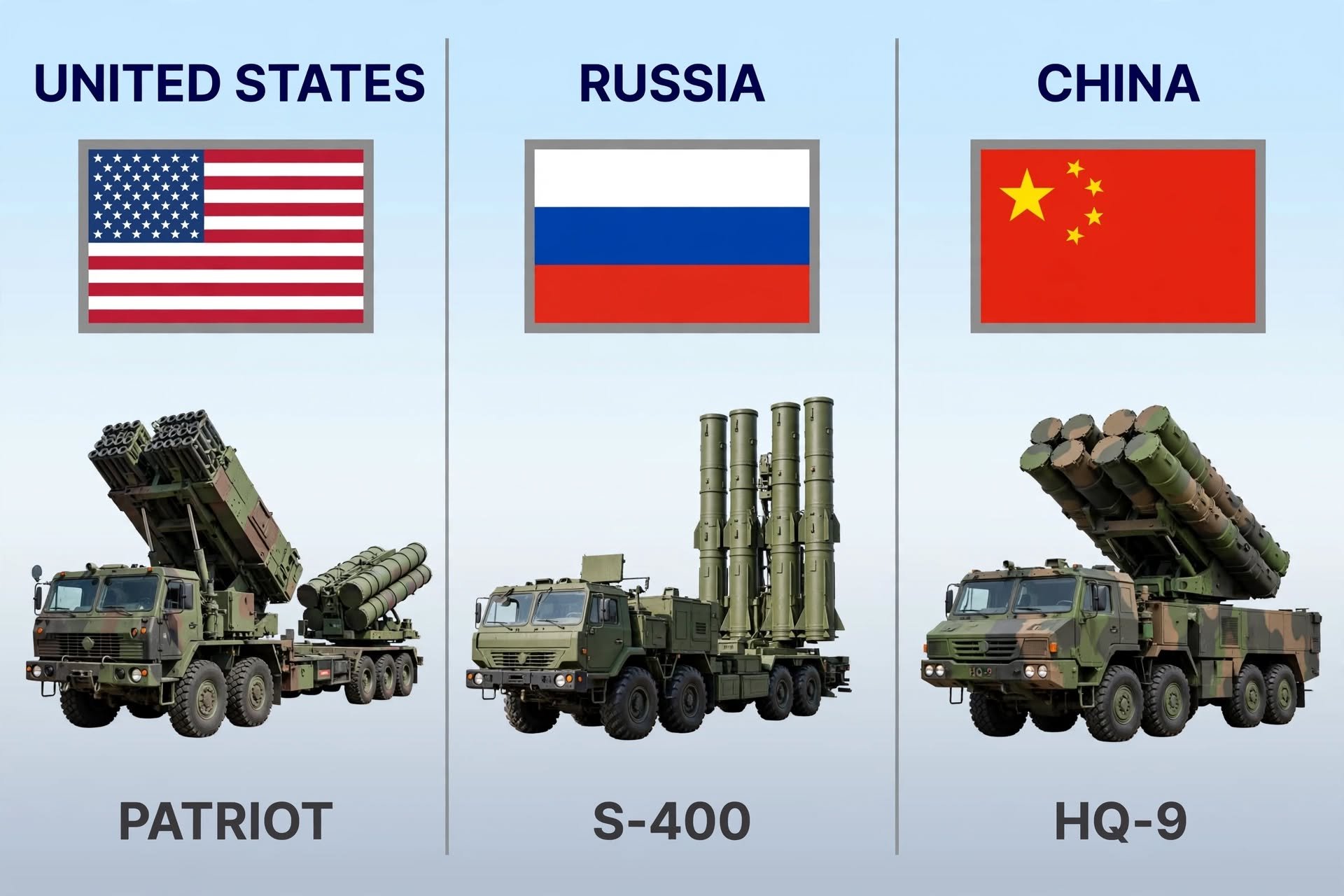 不少人总喜欢把爱国者、S-400、红旗9这三款主力远程防空系统摆在一起纸面比参数，其实这种对比本身就脱离了实战语境。
就拿爱国者PAC-2来说，海湾战争期间美军对外宣传的飞毛腿拦截命中率超过90%，战后解密的作战复盘报告显示，实际成功完成毁伤拦截的比例连10%都不到，不少被判定“拦截成功”的飞毛腿，