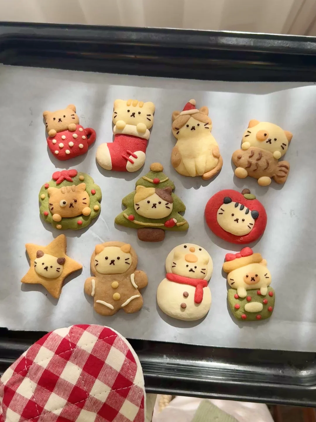 👩🏻‍🍳烤一盘圣诞小猫曲奇