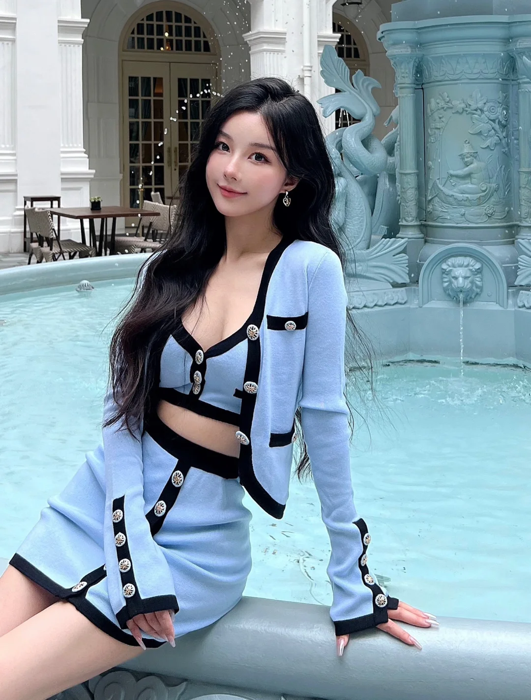 10月旅行丨超好拍的蓝色喷泉—莱佛士酒店⛲️