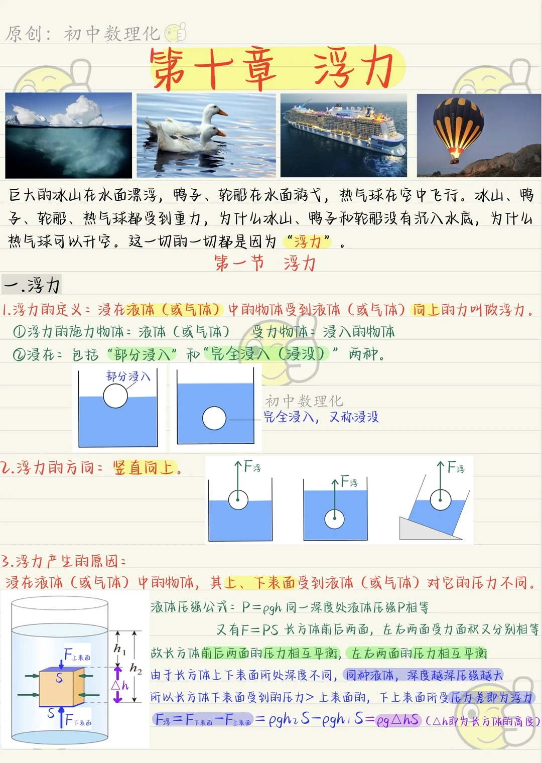 八下物理重难点：浮力
