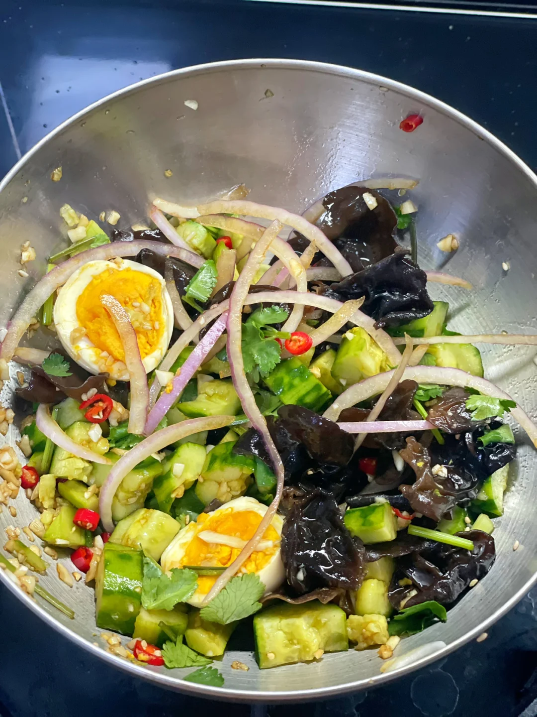 木耳拌黄瓜，美味的掉秤神器，酸辣爽口🤤