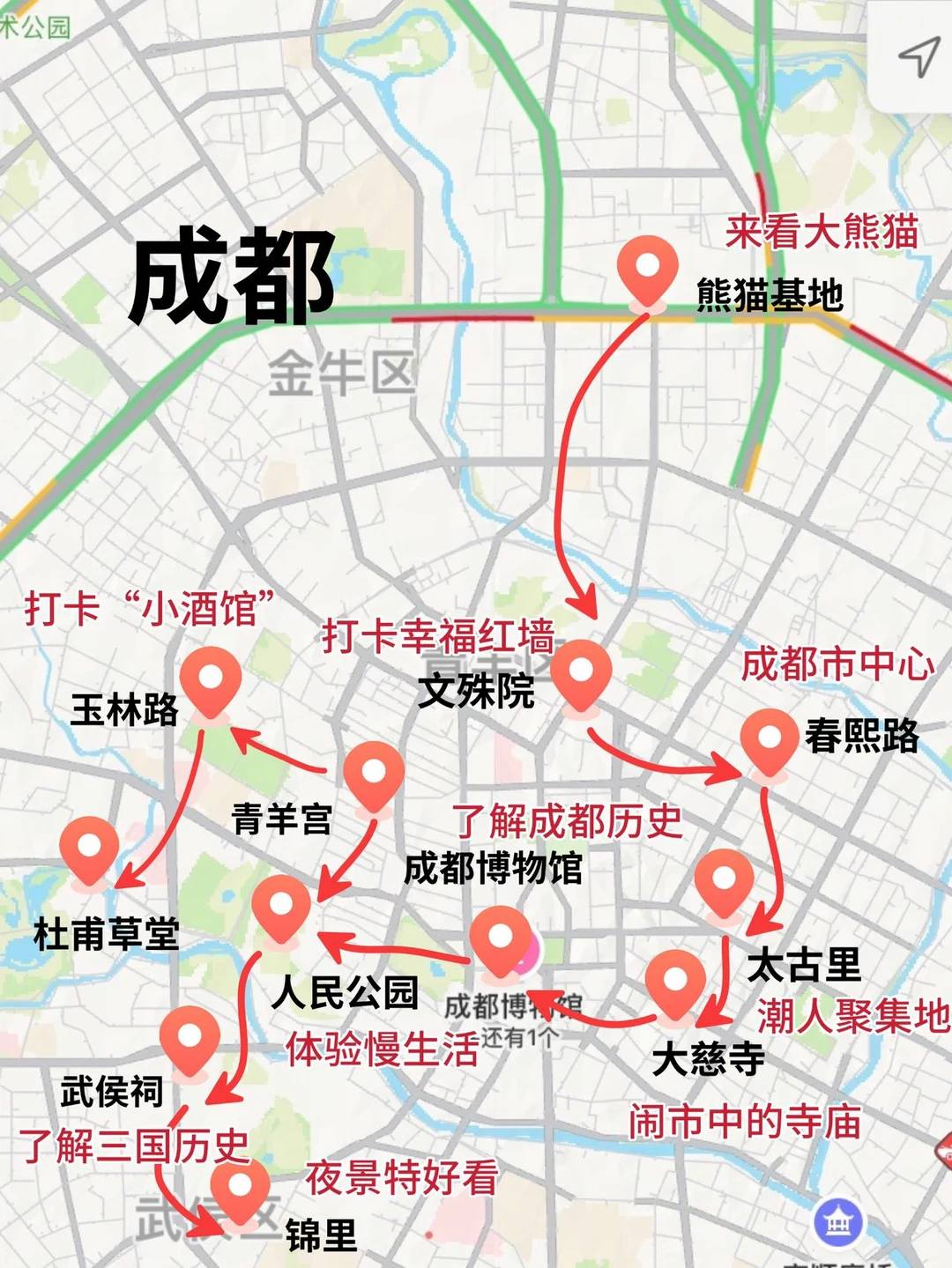 男朋友做的成都旅游攻略已经next level了！