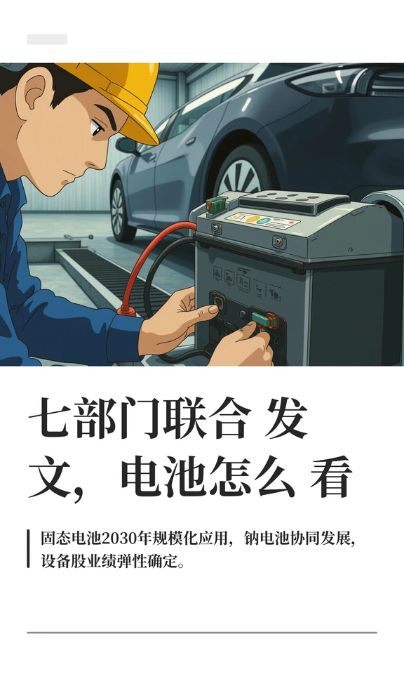 七部门联合发文，电池怎么看
