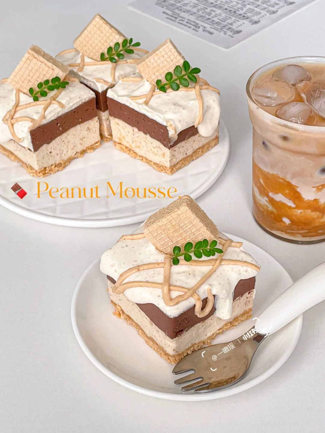 免烤箱‼️巧克力花生慕斯🥜入口即化超丝滑✨