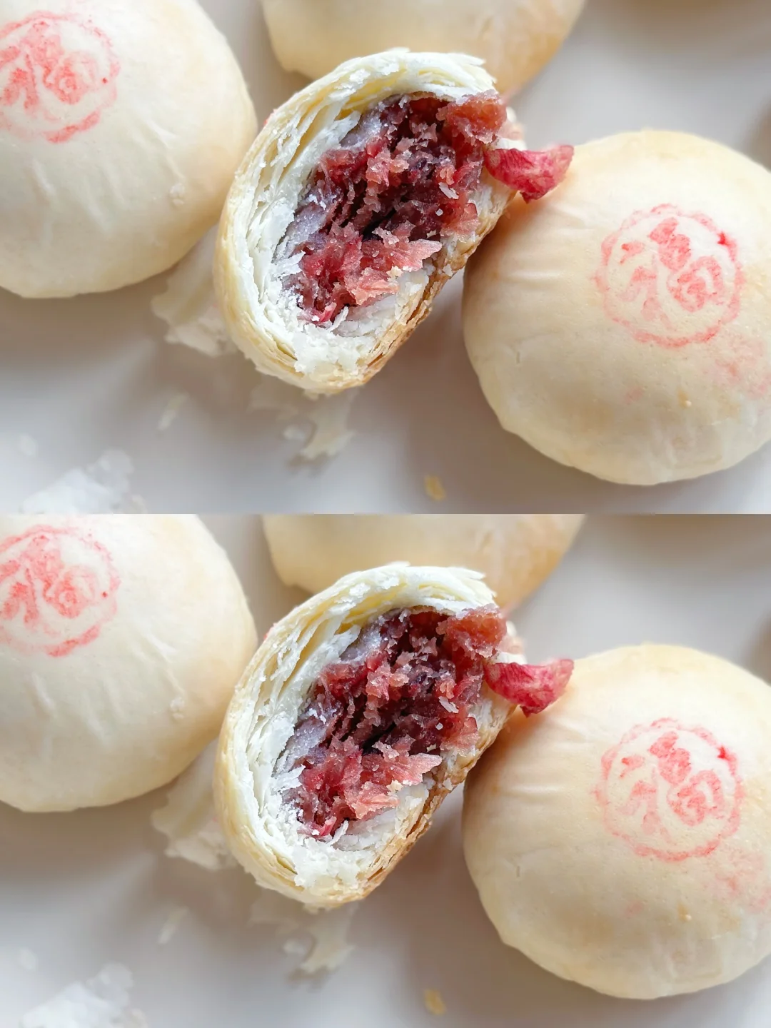 花香四溢！层层起酥～自制玫瑰鲜花饼！太香啦