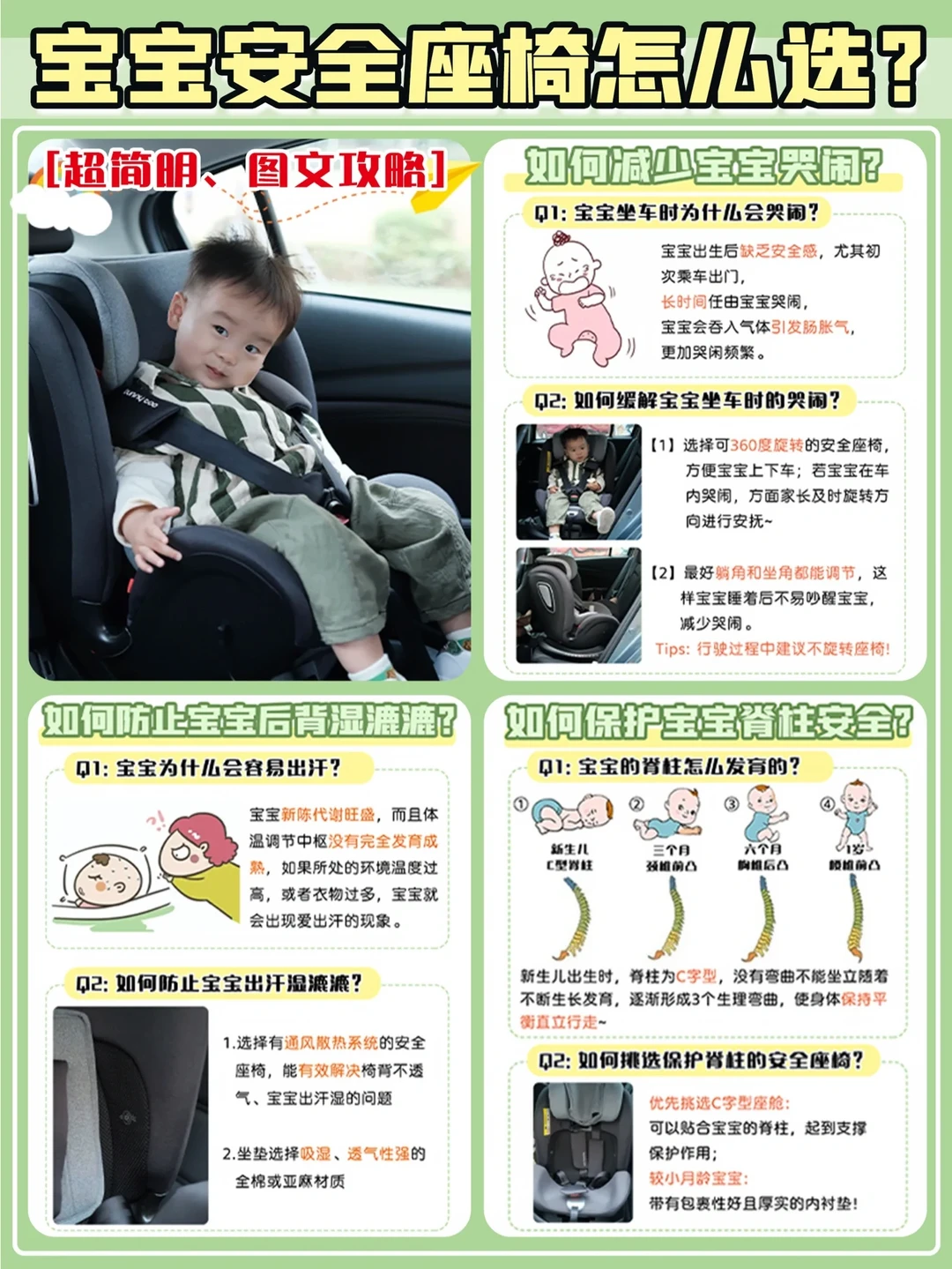 安全座椅选购攻略｜按宝宝的特点选准没错✅
