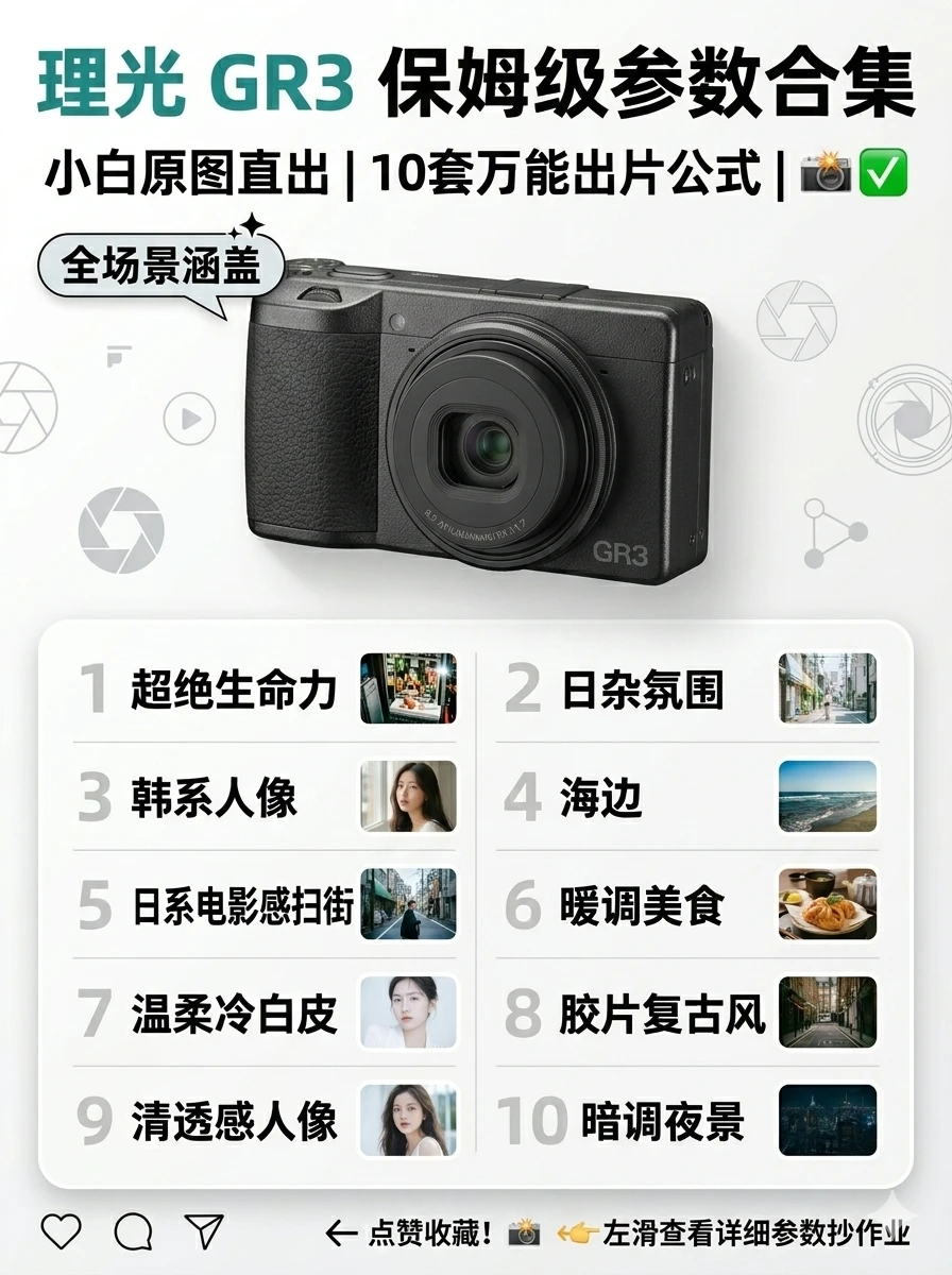 📸 理光GR310个神仙公式原图直出