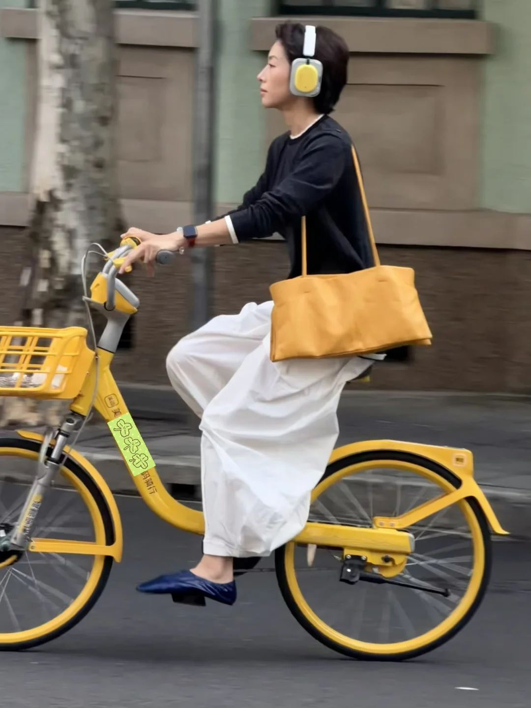 🫧live街拍｜上海街头fit〰️好天气宜骑车散步