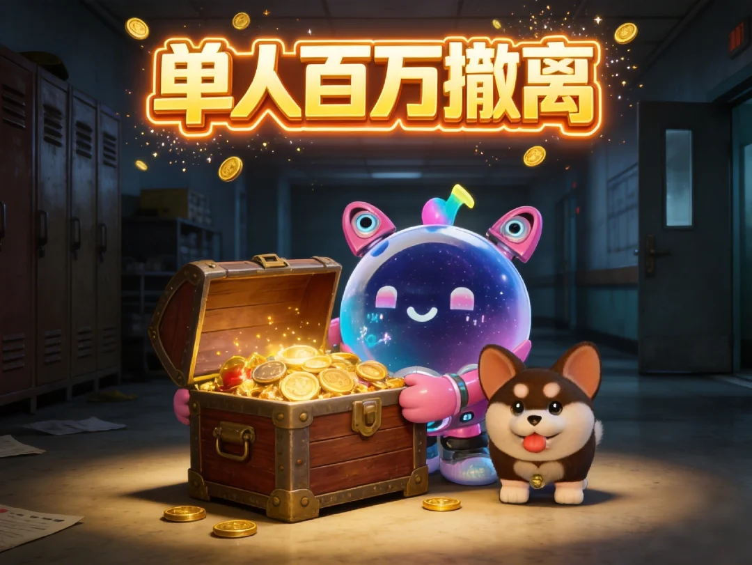 单人疯人院百万撤离，到底出了什么宝物？