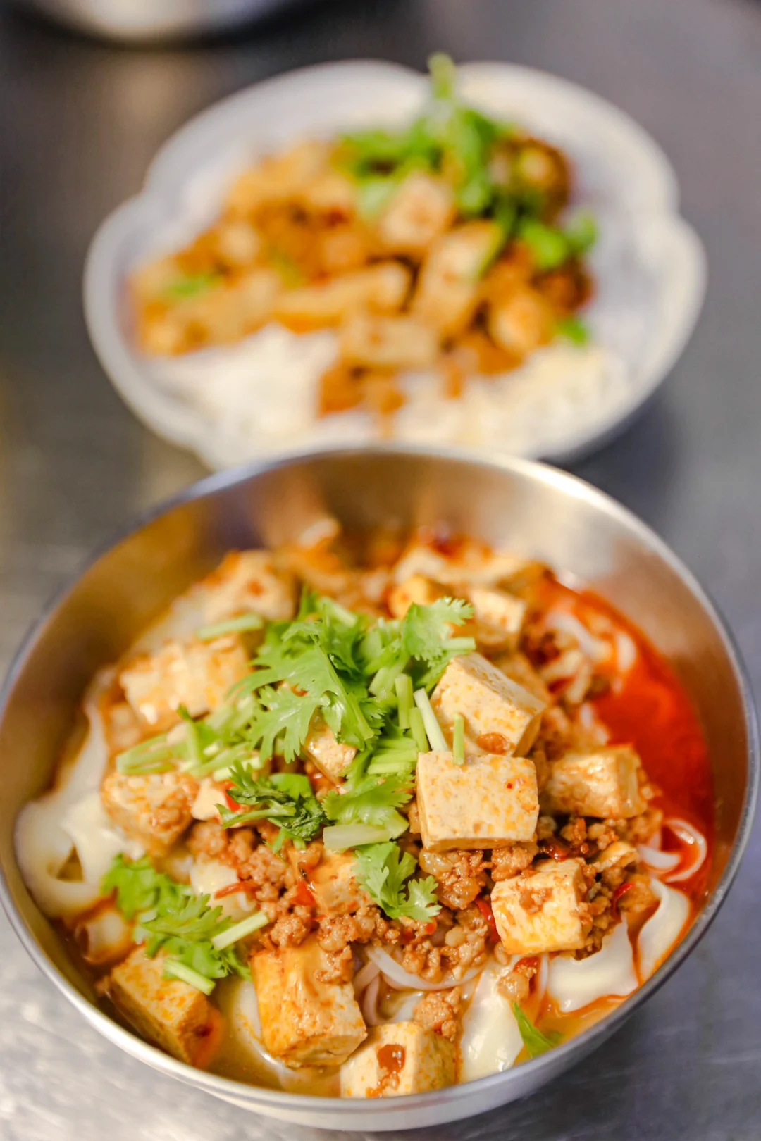 坚持做1000种面不重样（242）麻婆豆腐烩面