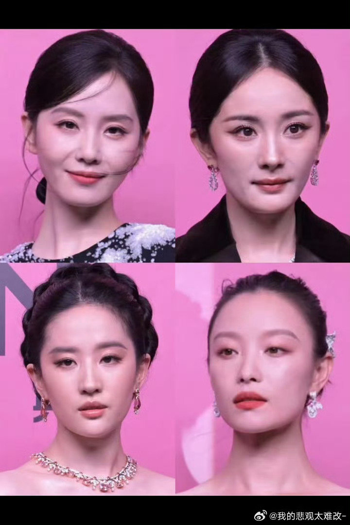 85花刘诗诗杨幂刘亦菲倪妮生图，果然在我的审美里，还是刘诗诗最美 ​