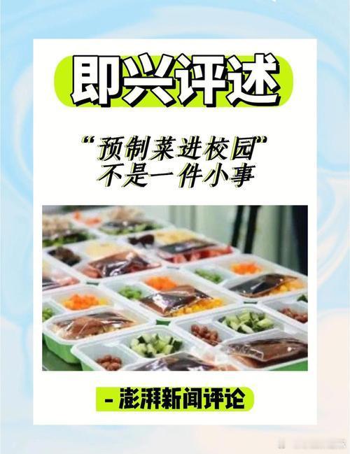 家长们炸锅了！孩子在学校吃得怎么样，绝对是每个家庭的头等大事。预制菜虽然方便，但添加剂和新鲜度让人担忧。我们要求的不一定是山珍海味，就是一顿热乎的、有锅气的家常菜。食品安全是底线，别拿孩子的身体开玩笑。 ​