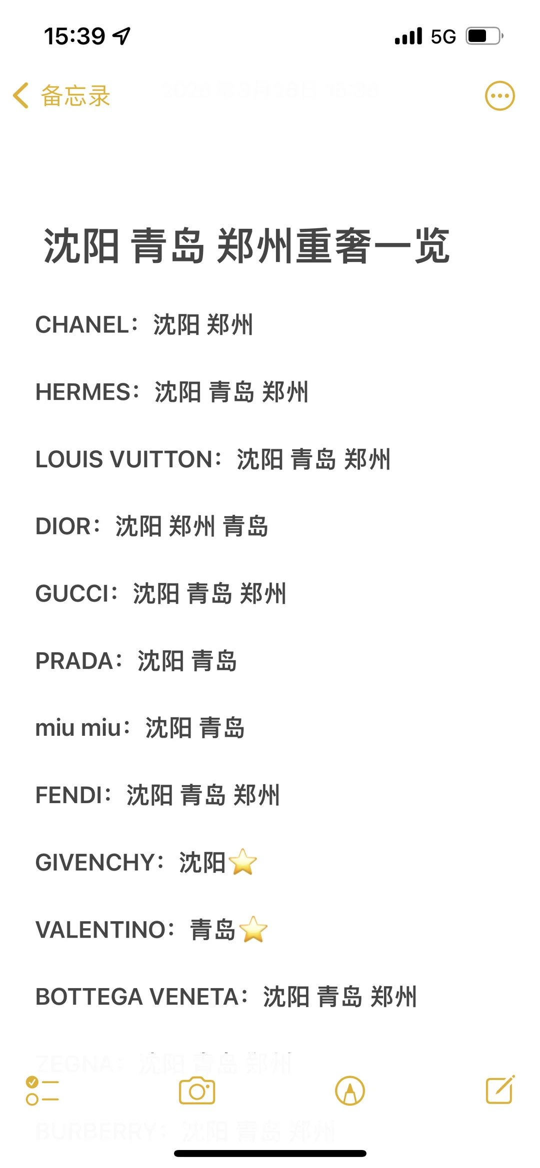 沈阳、青岛、郑州，北方300分➕奢场品牌对比