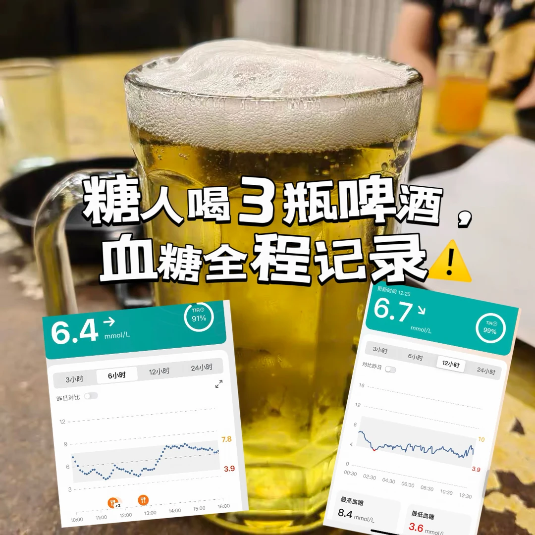 【糖人】能喝酒吗🍺实测记录