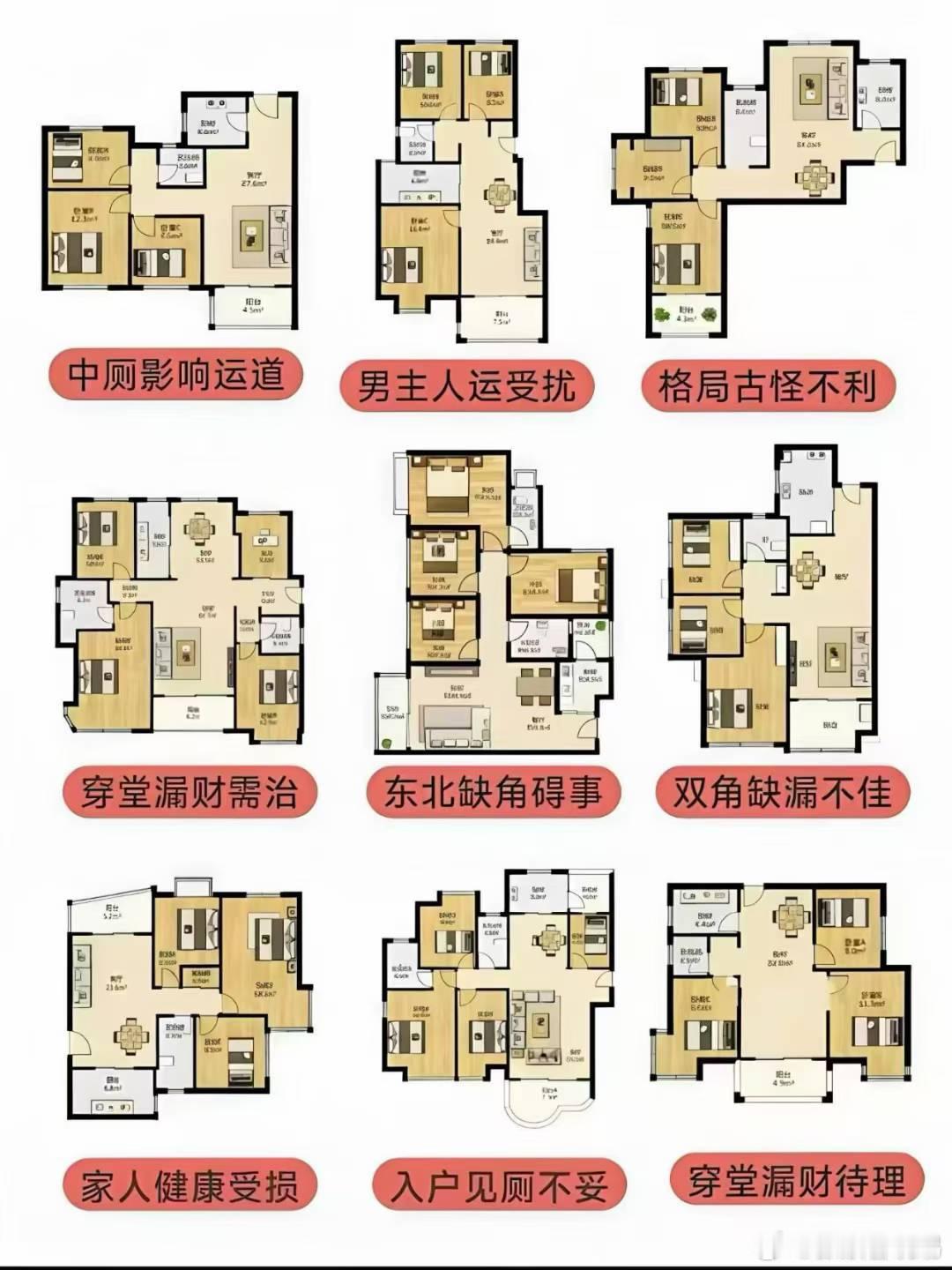 🏠 各方位缺角风水🌊 缺西北角（乾位）西北为乾，主男主人事业与长辈运。缺角易致事业受阻、贵人运弱，还可能影响头部、肺部健康。🌳 缺西南角（坤位）西南为坤，主女主人与家庭安稳。缺角易让女主人操劳焦虑、脾胃不适，还会削弱田宅运。🔥 缺东南角（巽位）东南为巽，主财运与长女运势。缺角易致偏财流失、人际纠纷，还可能影响呼吸与睡眠。🌞 缺正东方（震位）正东为震，主长男与行动力。缺角易让人缺乏魄力、做事半途而废，还可能影响肝胆与腿脚。🌙 缺正西方（兑位）正西为兑，主少女与口才财运。缺角易致口舌是非、正财损耗，还可能影响咽喉与牙齿。🔥 缺正南方（离位）正南为离，主名声与中女桃花。缺角易致才华被埋没、贵人运弱，还可能影响心脏与视力。🌊 缺正北方（坎位）正北为坎，主智慧与中男财运。缺角易致决策失误、财运难聚，还可能影响肾脏与泌尿。