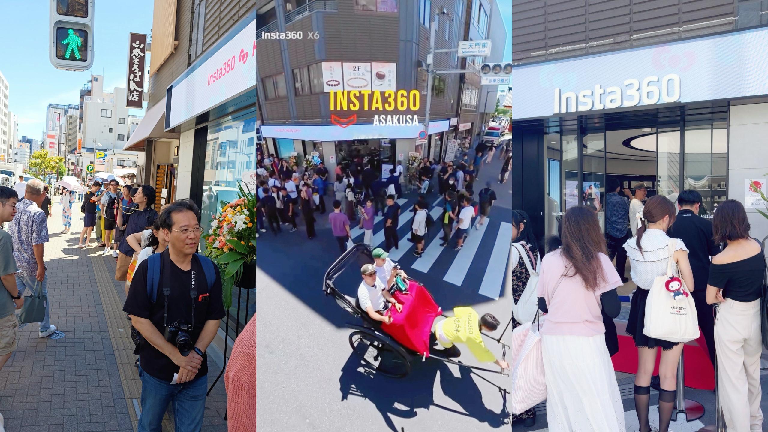 #日本人烈日下大排长龙买中国相机##日本人背着佳能松下排队买中国相机#
东京浅草影石Insta360的新店门口排起了长队，这画面放十年前估计没人信。以前日本相机垄断全球，跟现在手机圈的地位差不多。十年时间，够改变很多东西。

影石X6卖得好不是没道理。两颗1/1.1英寸传感器，8K50fps全景录制，三站亚 ​