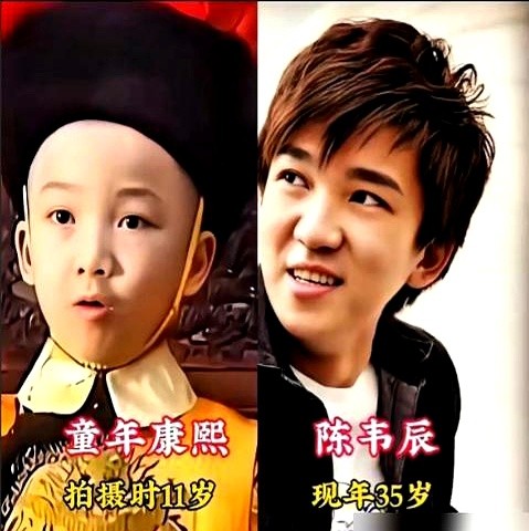 他36岁，演14岁的康熙，竟然成了。

导演愁白了头，找不到人演少年天子。直到李楠穿上龙袍，往那一站，眼神里全是戏，当场就定了他。

谁能想到，他跟演中年康熙的陈道明，就差了十来岁。更绝的是，往前翻，他是《还珠格格》里的小卓子，再往前，是《红楼梦》里的茗烟。十几年，脸就没变过。

有人说这是老天爷赏