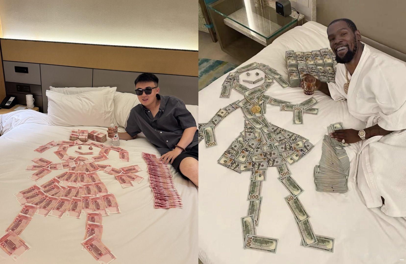 请注意，右边的才是杜兰特。 ​