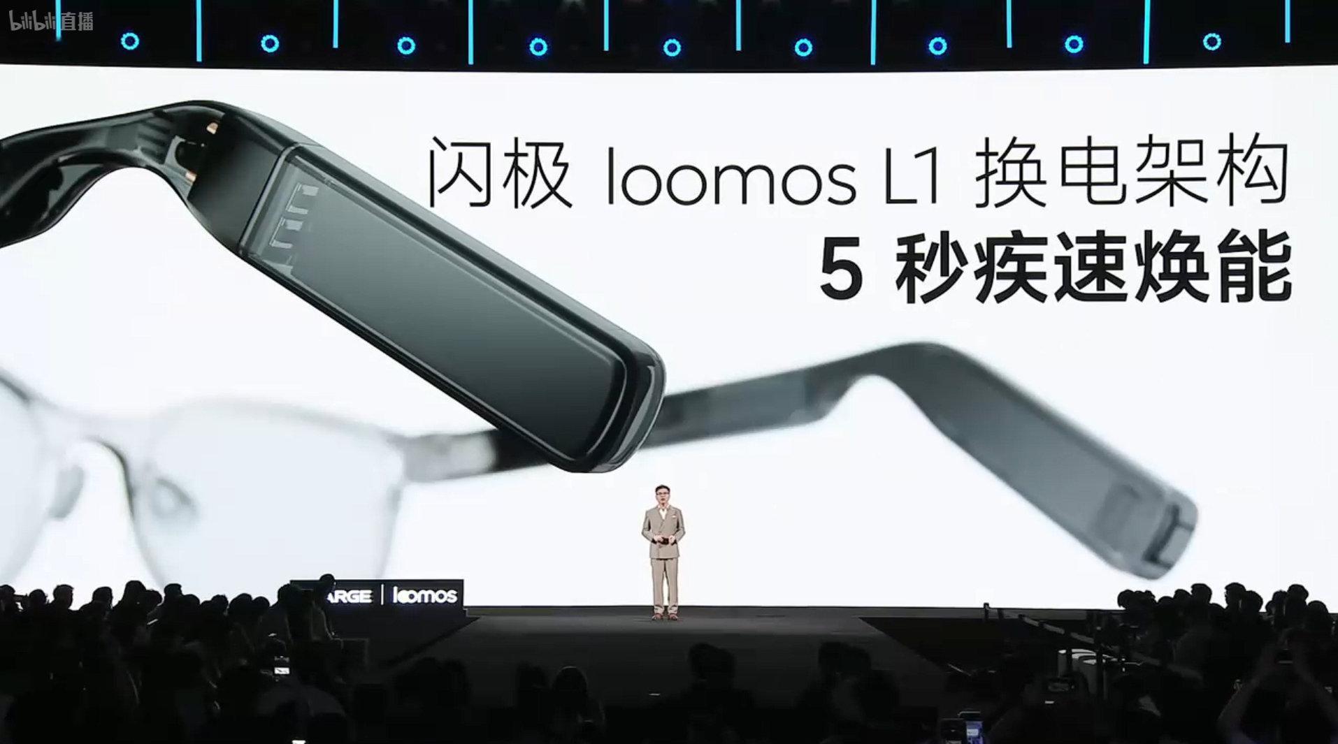 闪极AI眼镜采用可换电池设计，标配两块电池。#闪极loomos# ​