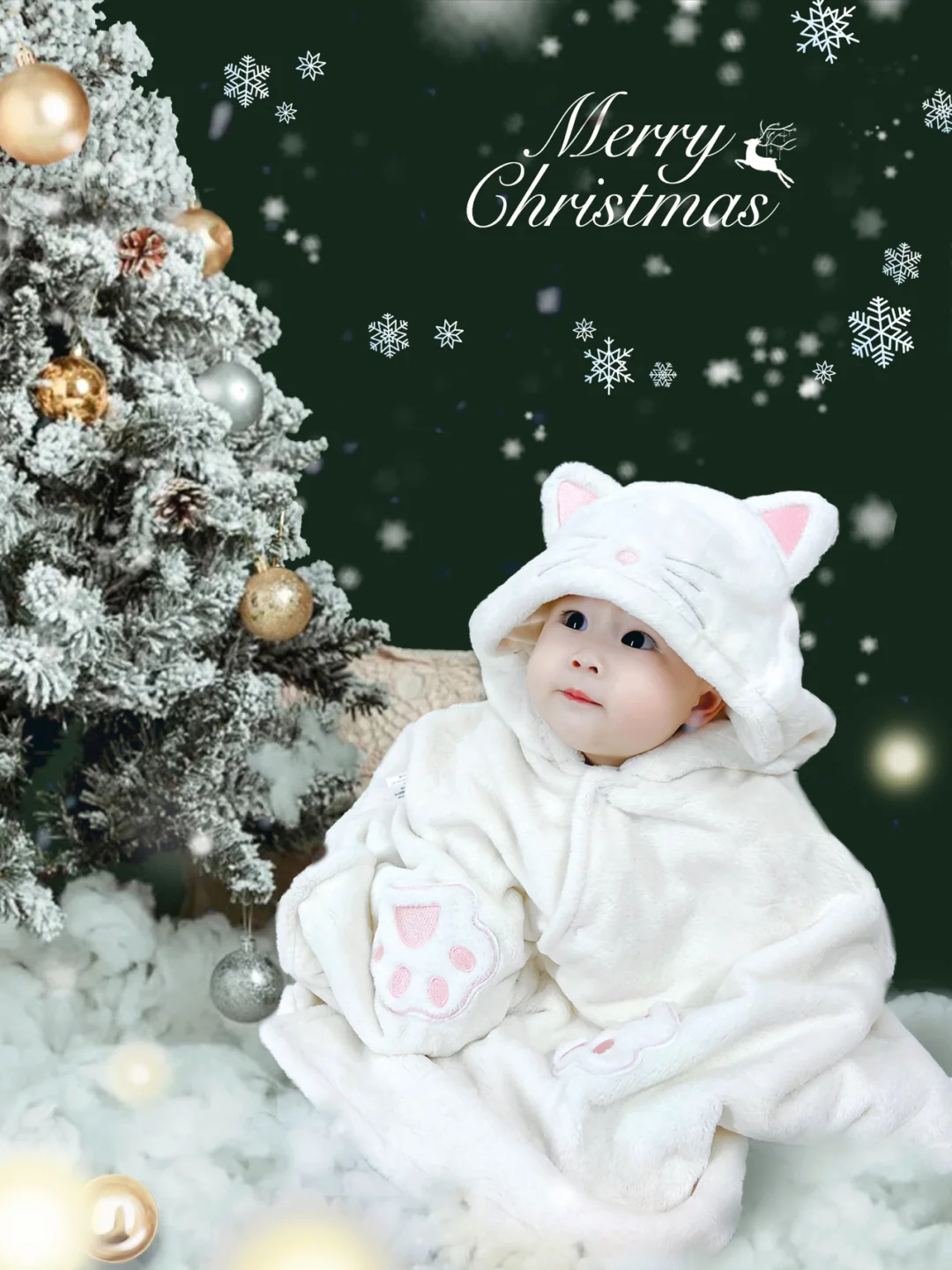 🎄别问,背景都是P的,教你0元搞定圣诞写真