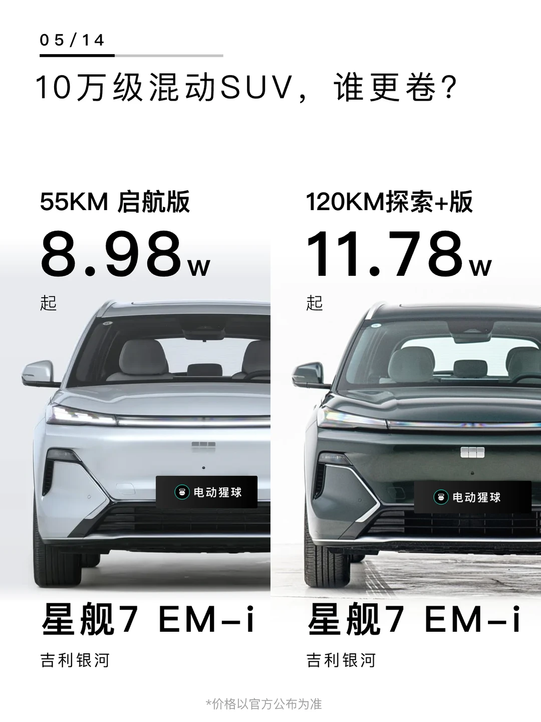 手握15万，新能源SUV怎么选？