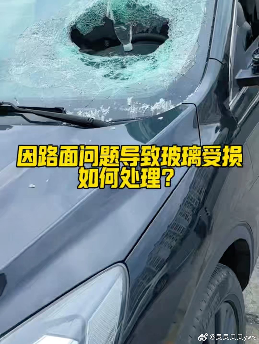 「行驶中被飞来物体压碎了玻璃，记住这个方法可以不花一分钱解决#每天一个用车知识 #有车的人要知道的知识  #汽车知识  」懂车小哥在得物App发布了小视频，快来围观！ (分享自 ​