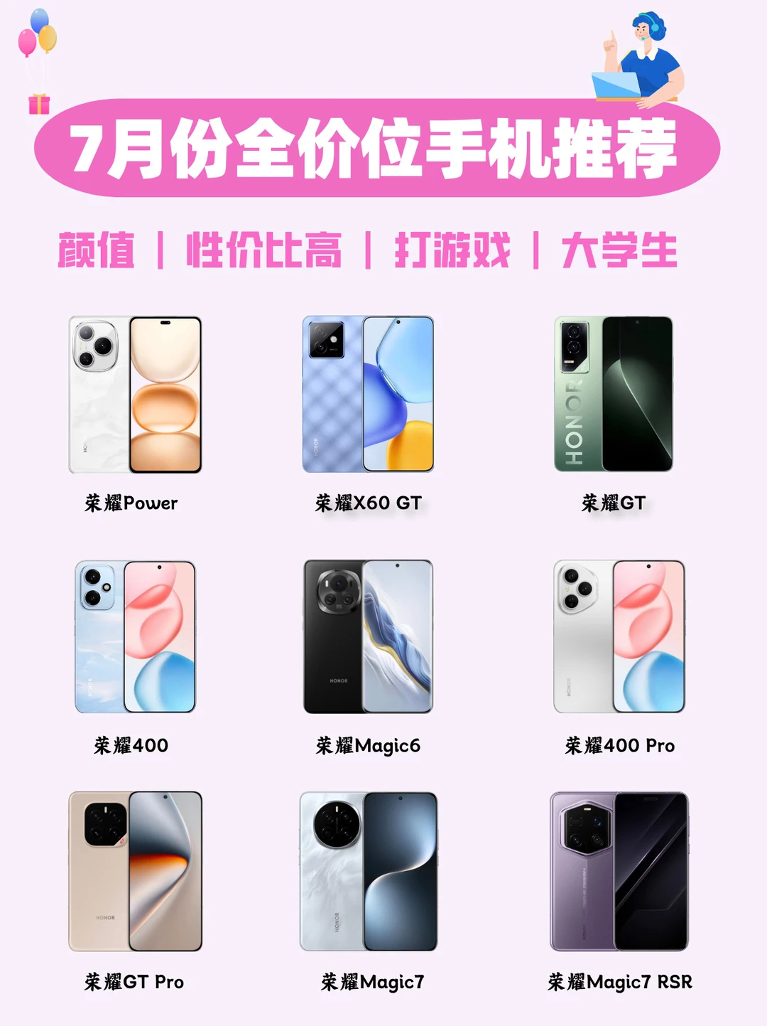 🔥荣耀高性价比手机推荐！大学生必看