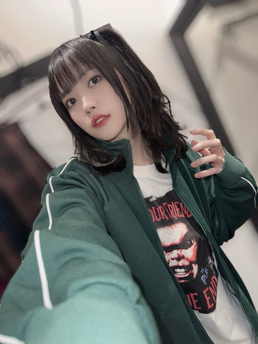 #日永丽# 
ドープアウト　明日初日！

狂っている女優　目黒真菜子を　丁寧に丁寧に演じます👁️👁️

初めての二面舞台、なんか不思議な感じ
どっちからでも楽しめるけど　B席　おすすめです！

#ドープアウト ​