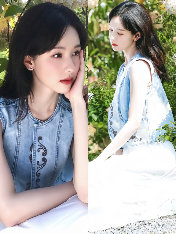 哇，这个陈都灵美得像一幅画一样。。