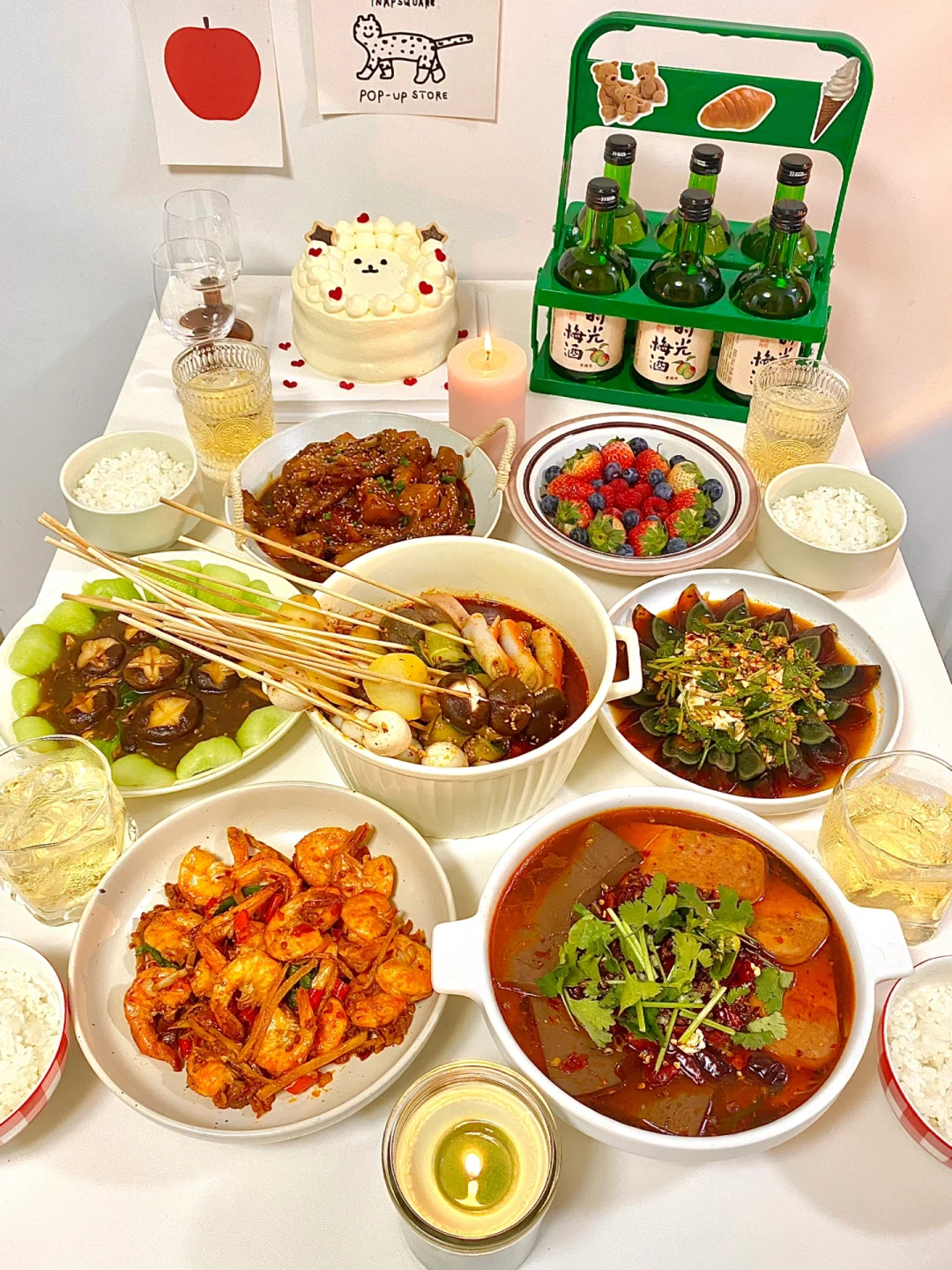 圣诞聚会｜和对味的朋友随便吃点喝点，都开心