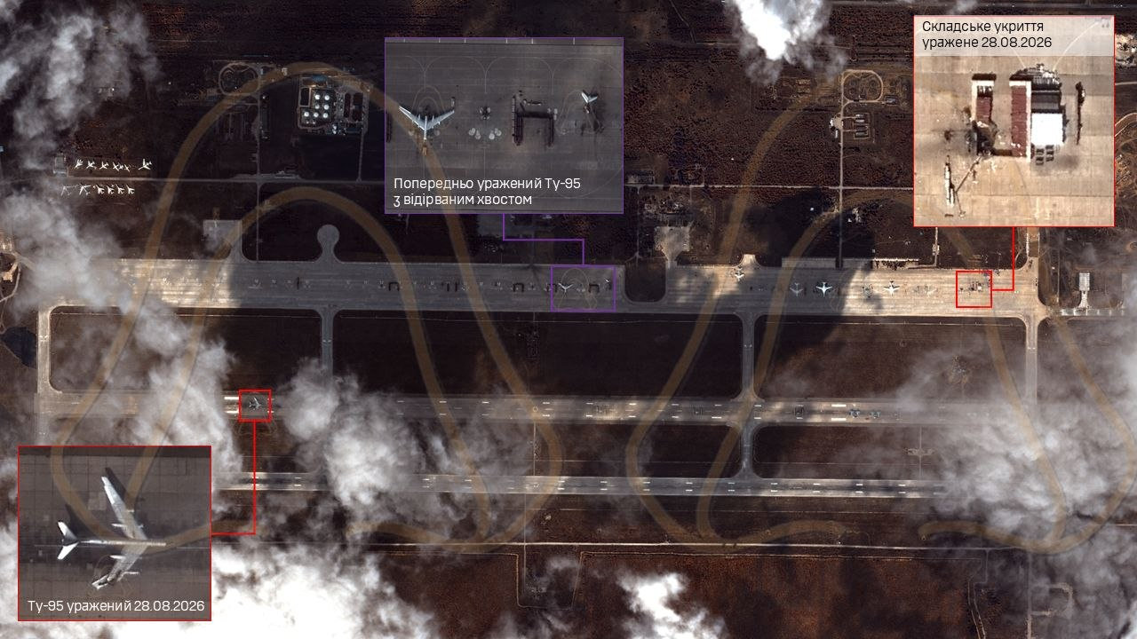 🔻乌克兰无人机昨天袭击了俄罗斯的恩格斯空军基地，一架训练用的TU-95轰炸机被击中损毁。
🔻卫星图像来看，机场里面还停着几架TU-160，不过乌克兰一直没打TU-160，之前蛛网行动也是，故意放过了TU-160，可能是怕真碰毛子的核威慑载具。

#烽火问鼎计划##海外新鲜事##热点现场# ​