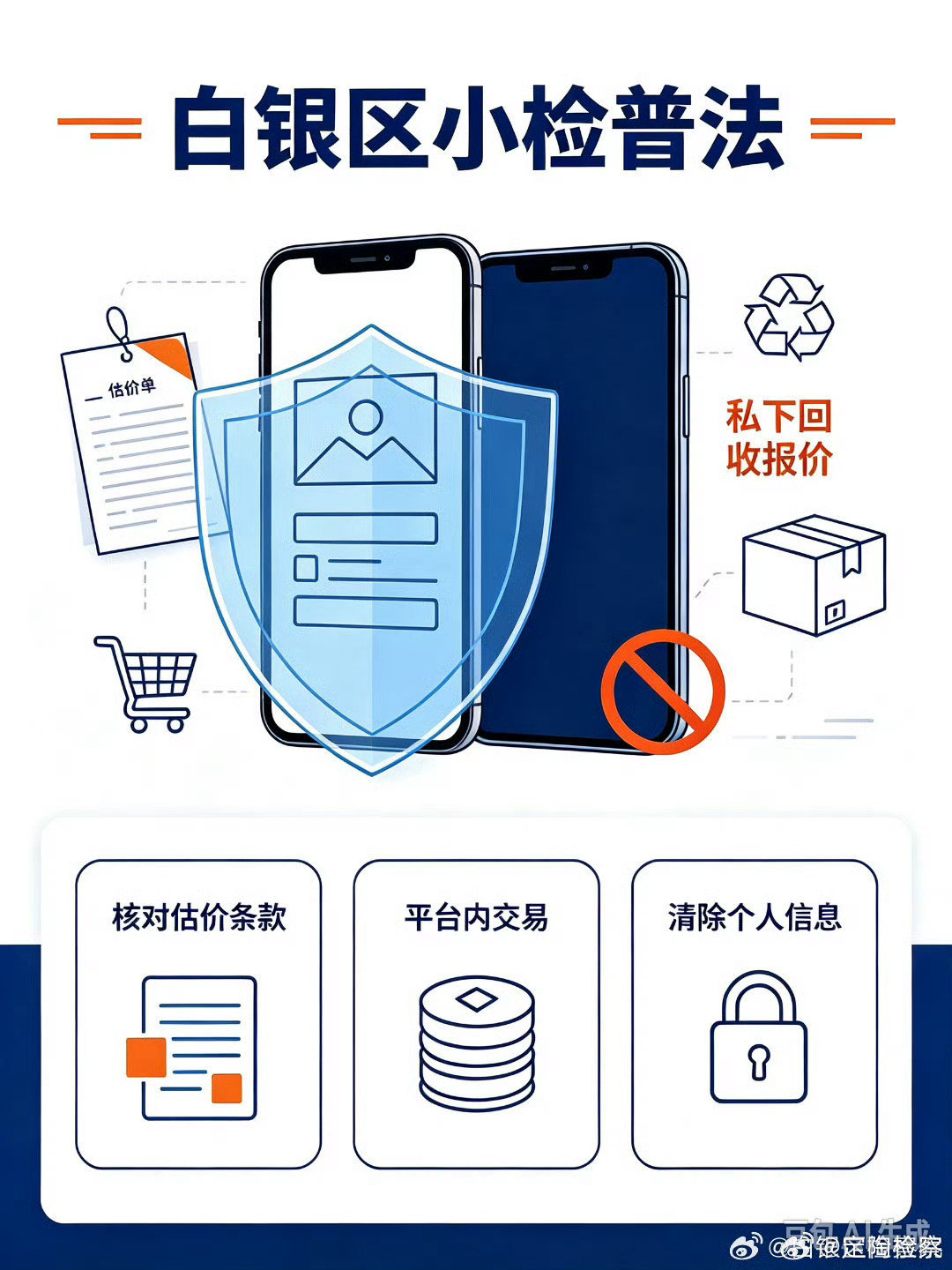 #定检提醒# ：参与电子产品以旧换新活动时，仔细核对估价、回收条款。不要轻信私下回收报价，务必在平台内完成交易。#上京东买手机电脑以旧换新低至0元# 妥善清除旧设备里的照片、账号等个人信息，防止隐私泄露。 ​​​