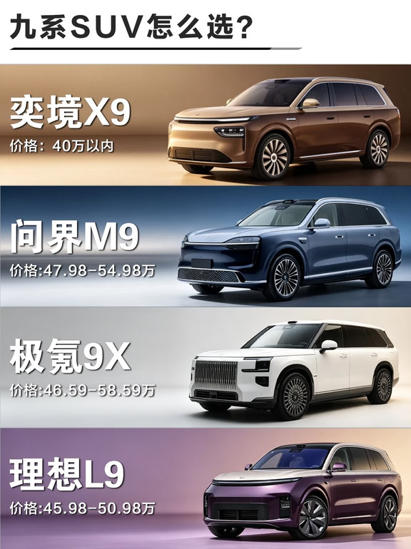 差了 10 万块，四台9系 SUV差别到底有多大