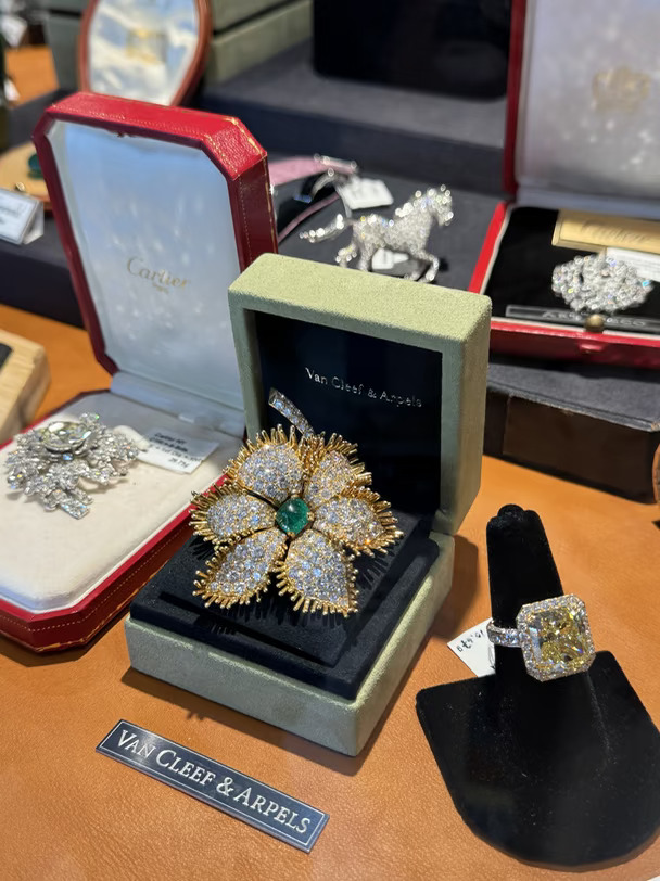香港古董珠宝展 于正老师从面前走过去了